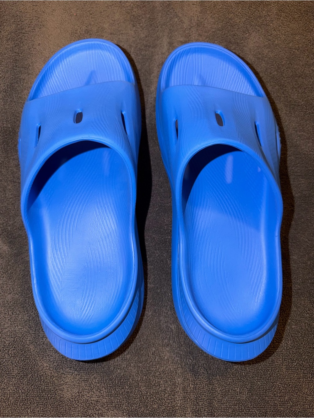 New Hoka ORA Recovery Slide 3, Size M6 / W8, Color Virtual Blue